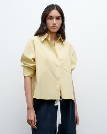 TWP Maize J.D. Shirt in Vintage Washed Poplin view 1