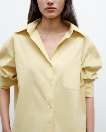TWP Maize J.D. Shirt in Vintage Washed Poplin view 2