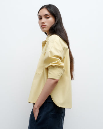 TWP Maize J.D. Shirt in Vintage Washed Poplin view 3