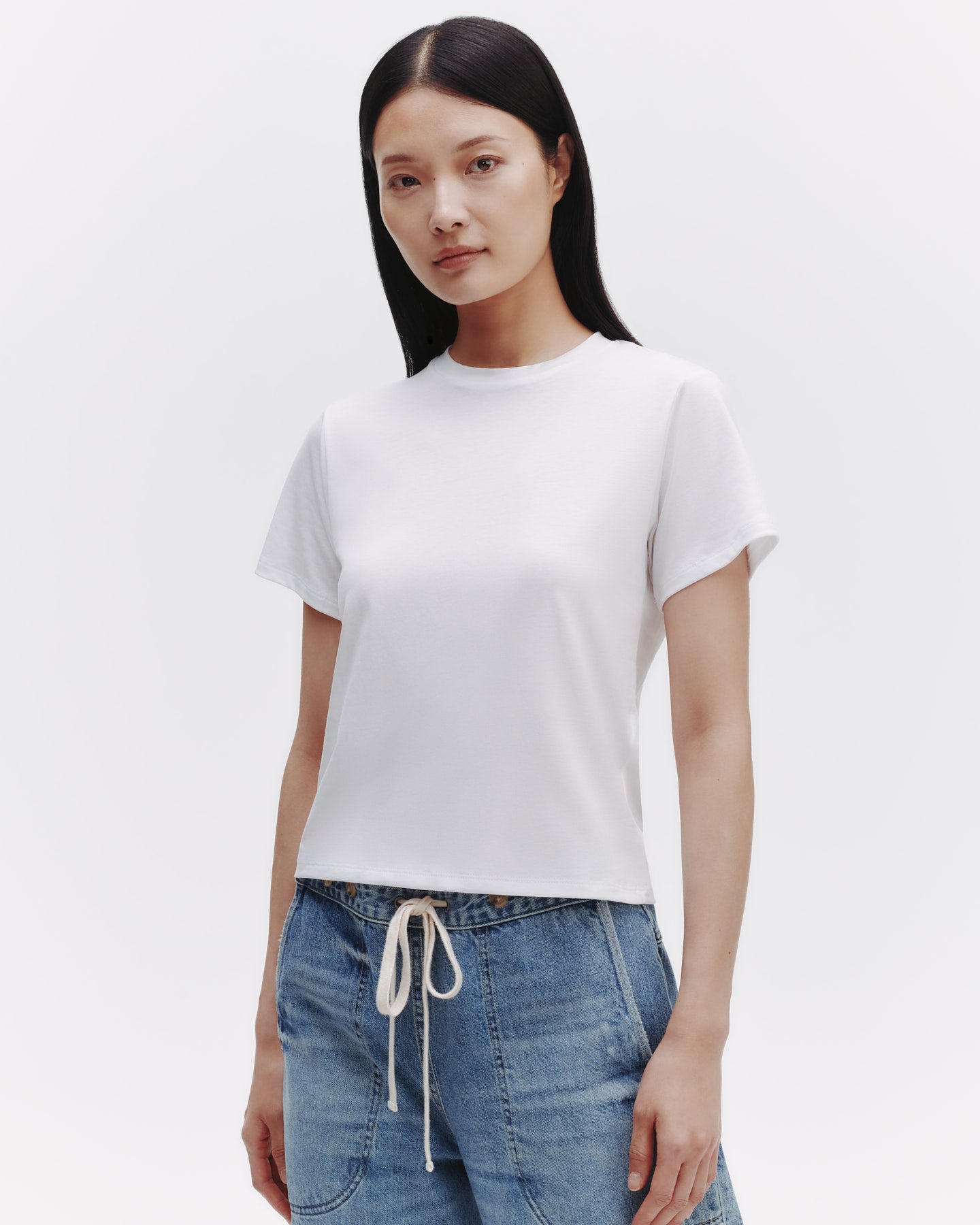 TWP White His Tee in Jersey view 2