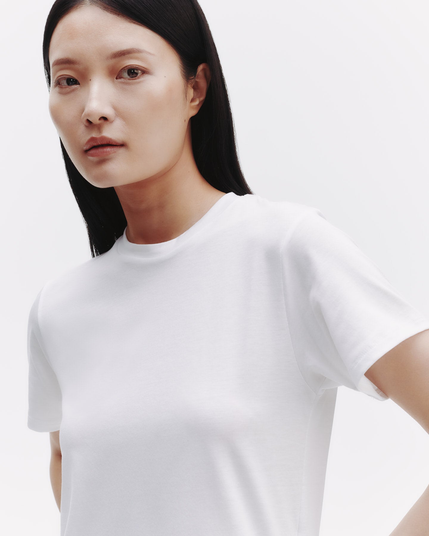 TWP White His Tee in Jersey view 3