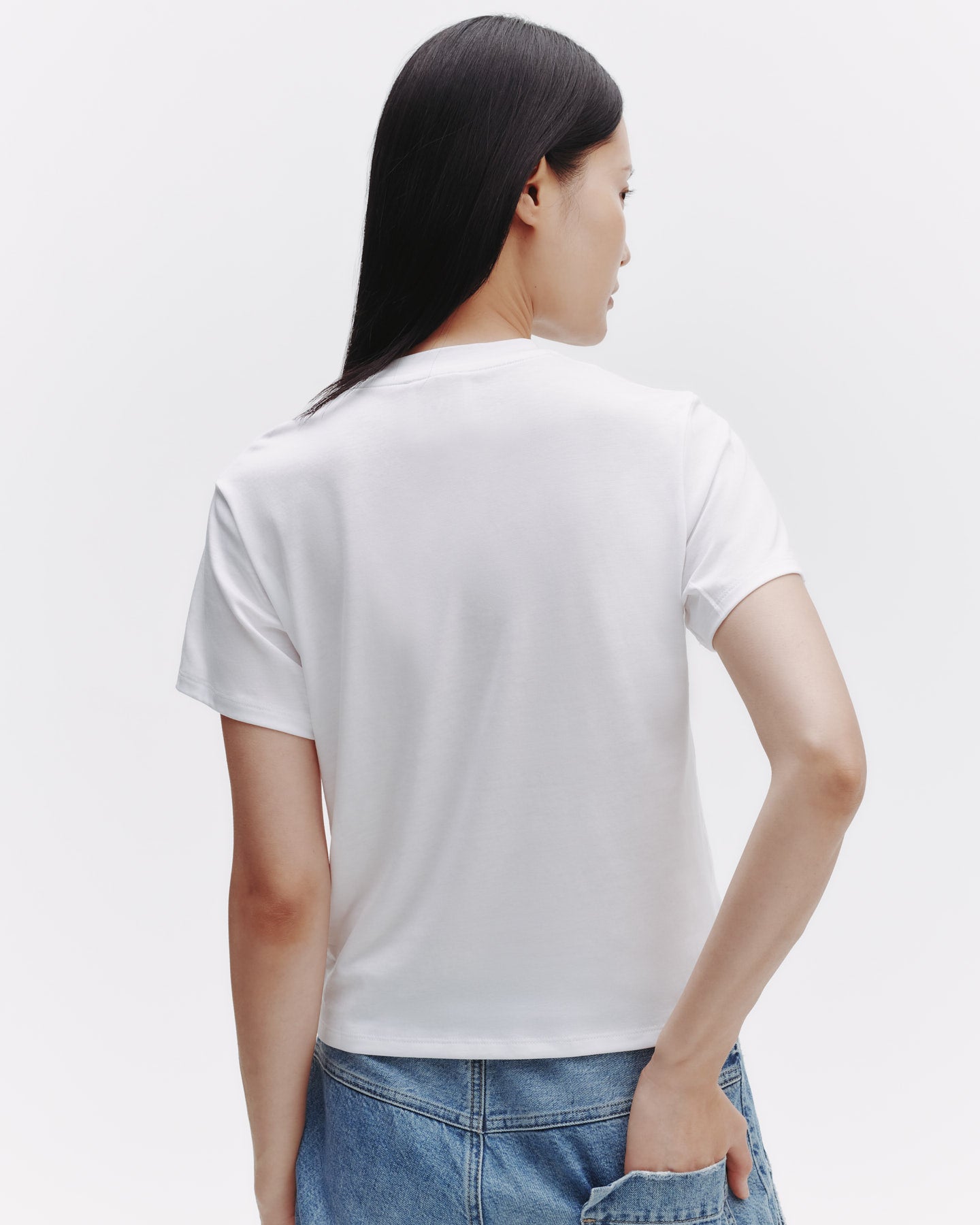 TWP White His Tee in Jersey view 4