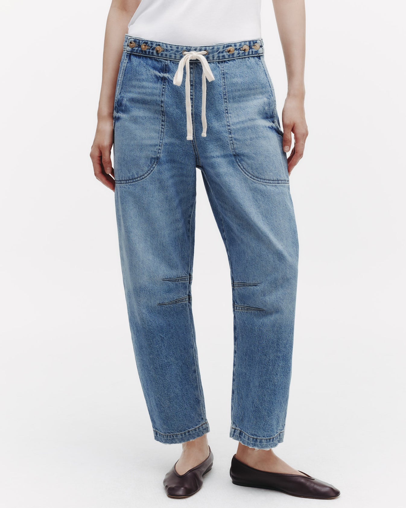 TWP Vintage wash Jetties Beach Jean in Vintage Wash Denim view 1