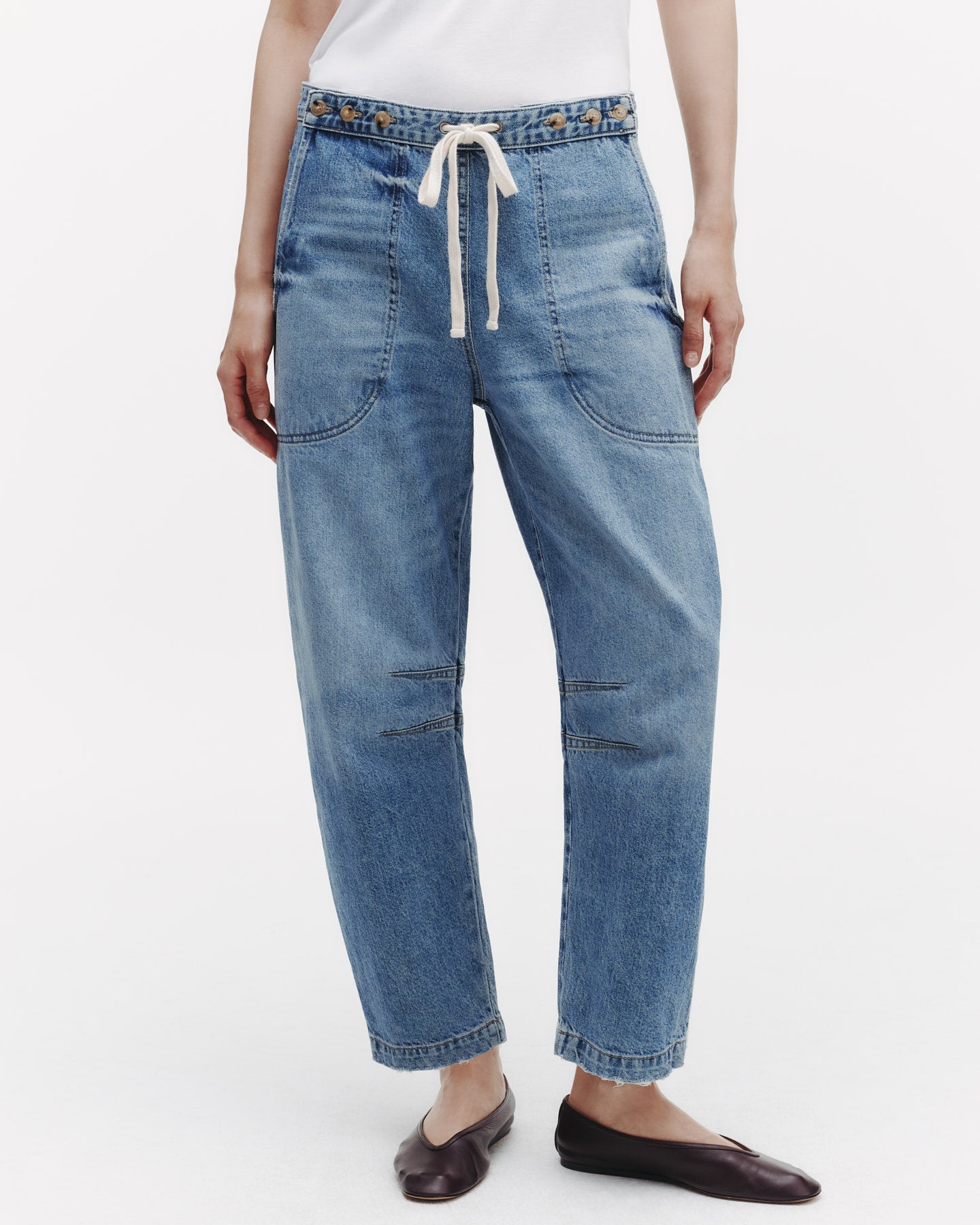 TWP Vintage wash Jetties Beach Jean in Vintage Wash Denim view 1