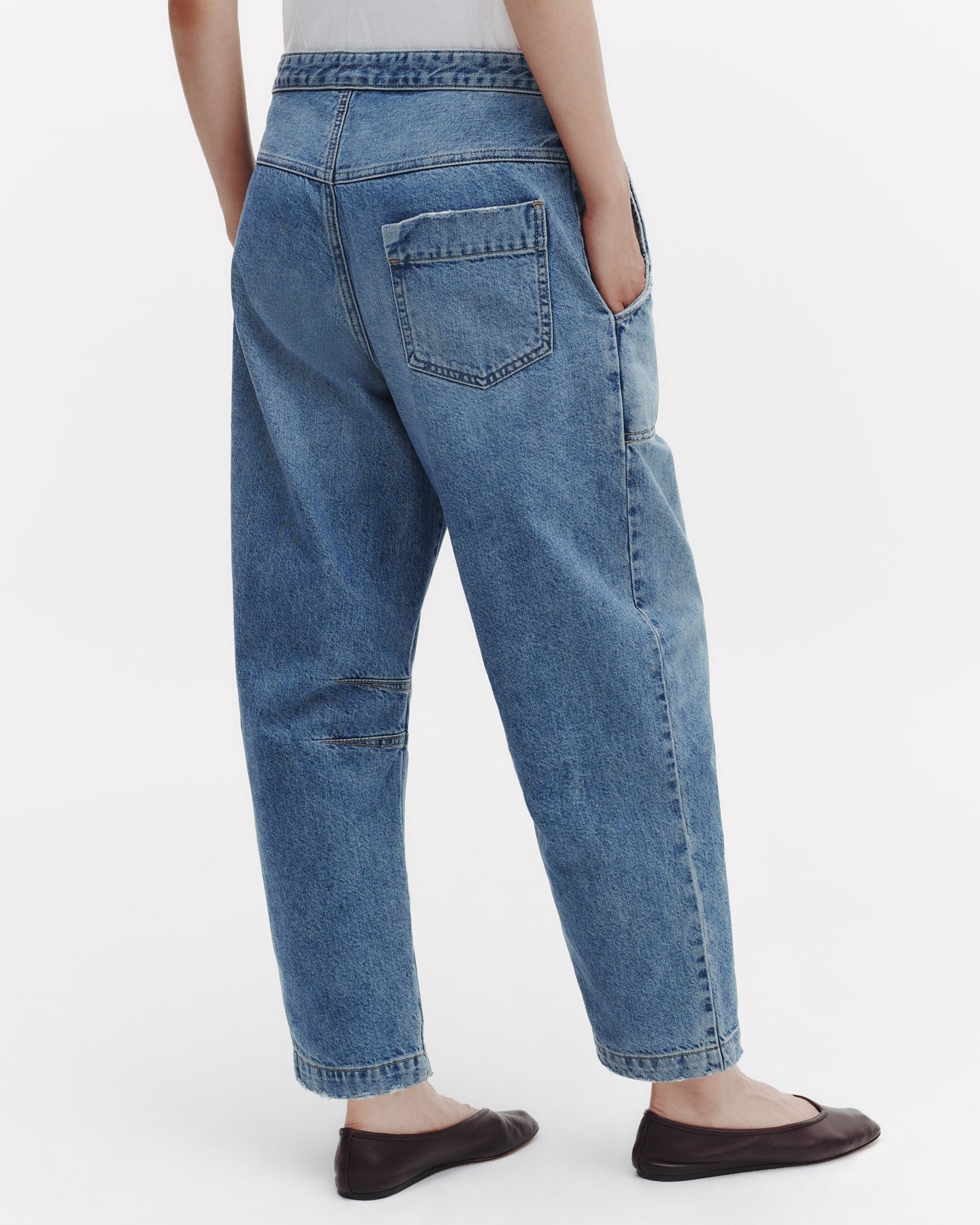 TWP Vintage wash Jetties Beach Jean in Vintage Wash Denim view 6