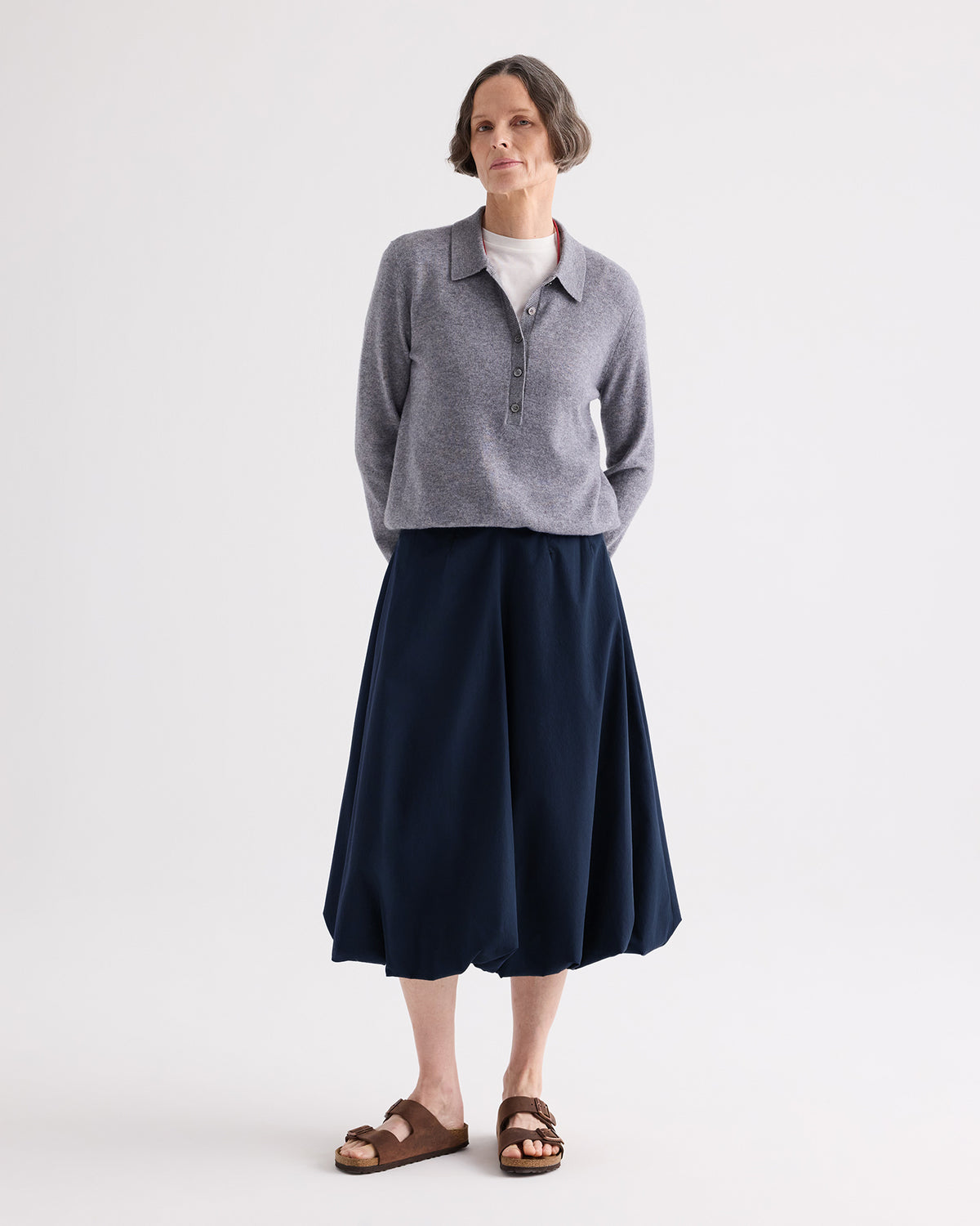 TWP Midnight Full intentions Skirt in Superfine Cotton Shirting view 1