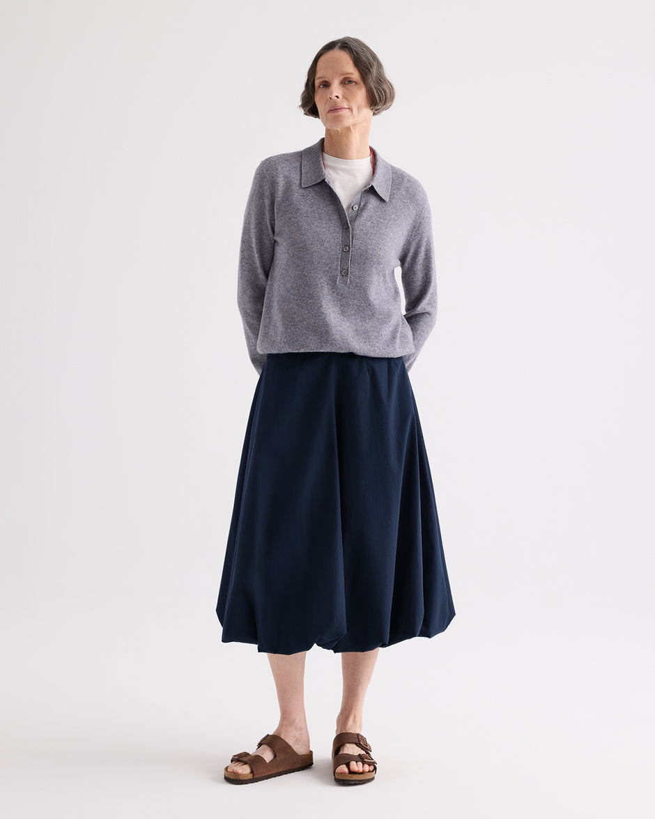 TWP Midnight Full intentions Skirt in Superfine Cotton Shirting view 1