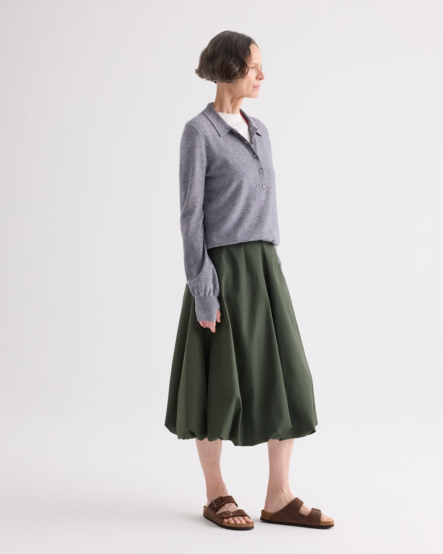 TWP Rosen Full intentions Skirt in Superfine Cotton Shirting view 3