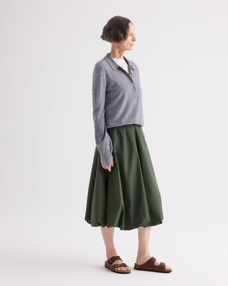 TWP Rosen Full intentions Skirt in Superfine Cotton Shirting view 3