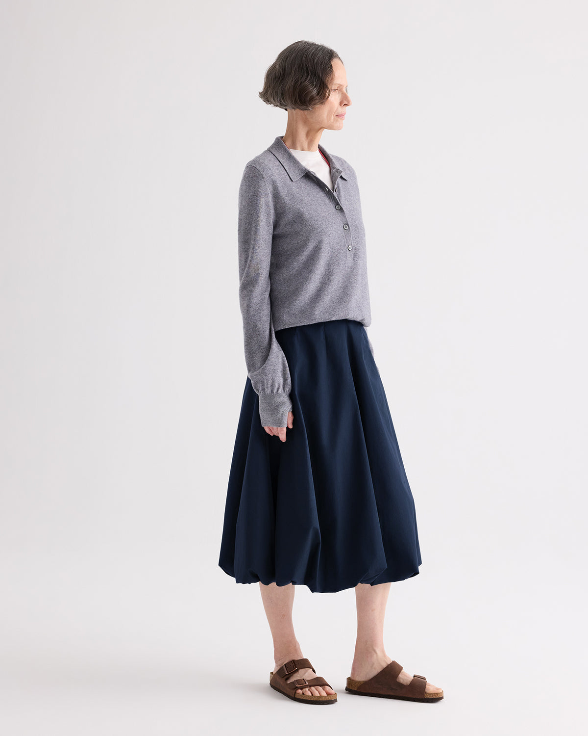 TWP Midnight Full intentions Skirt in Superfine Cotton Shirting view 4