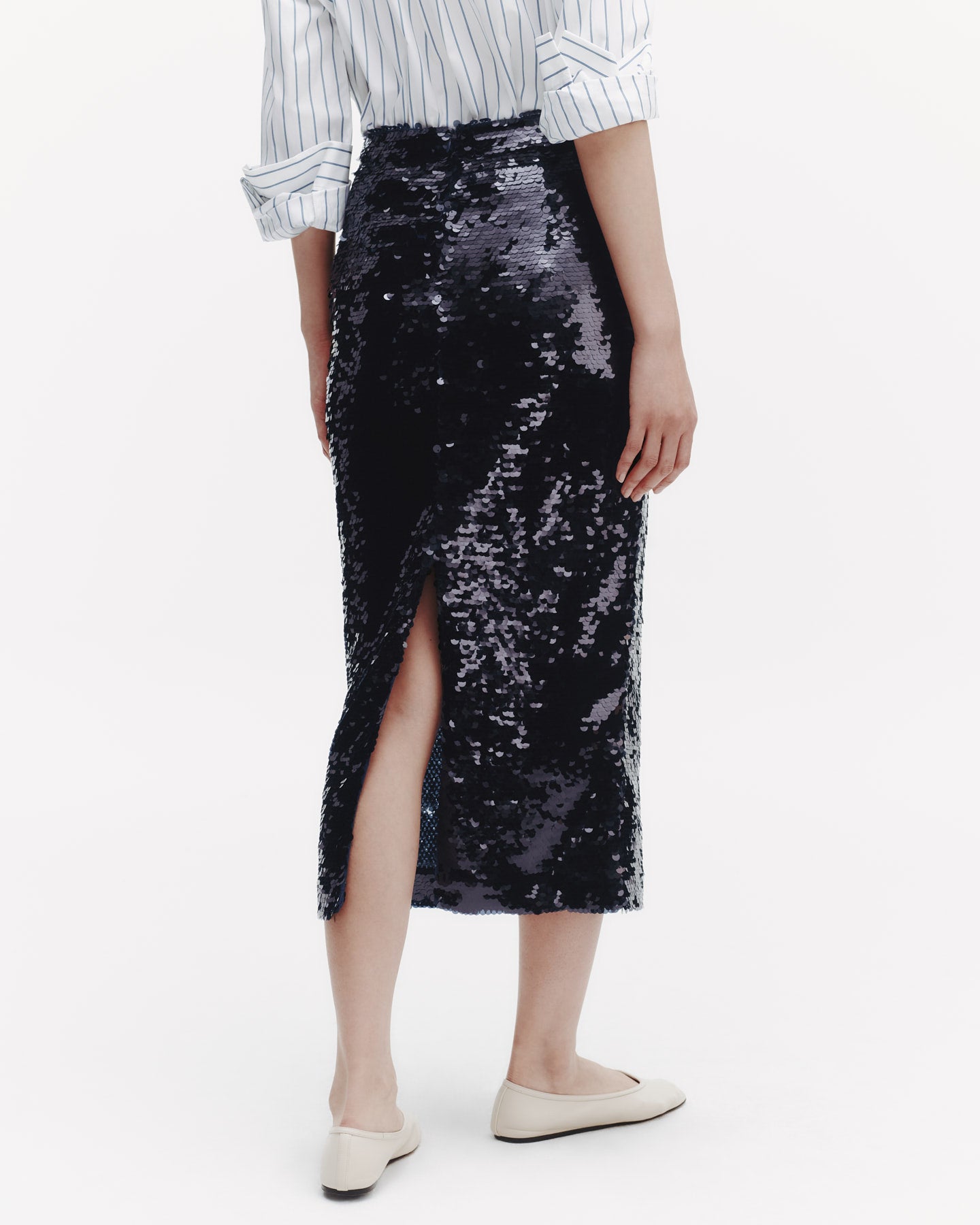 TWP Midnight Sylkie Skirt with Paillettes view 4