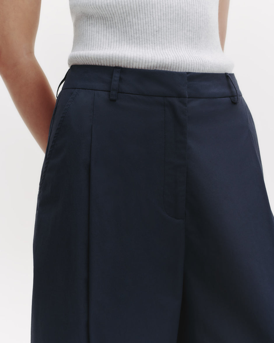 TWP Midnight Houston St. Pant in Dense Cotton Poplin view 1