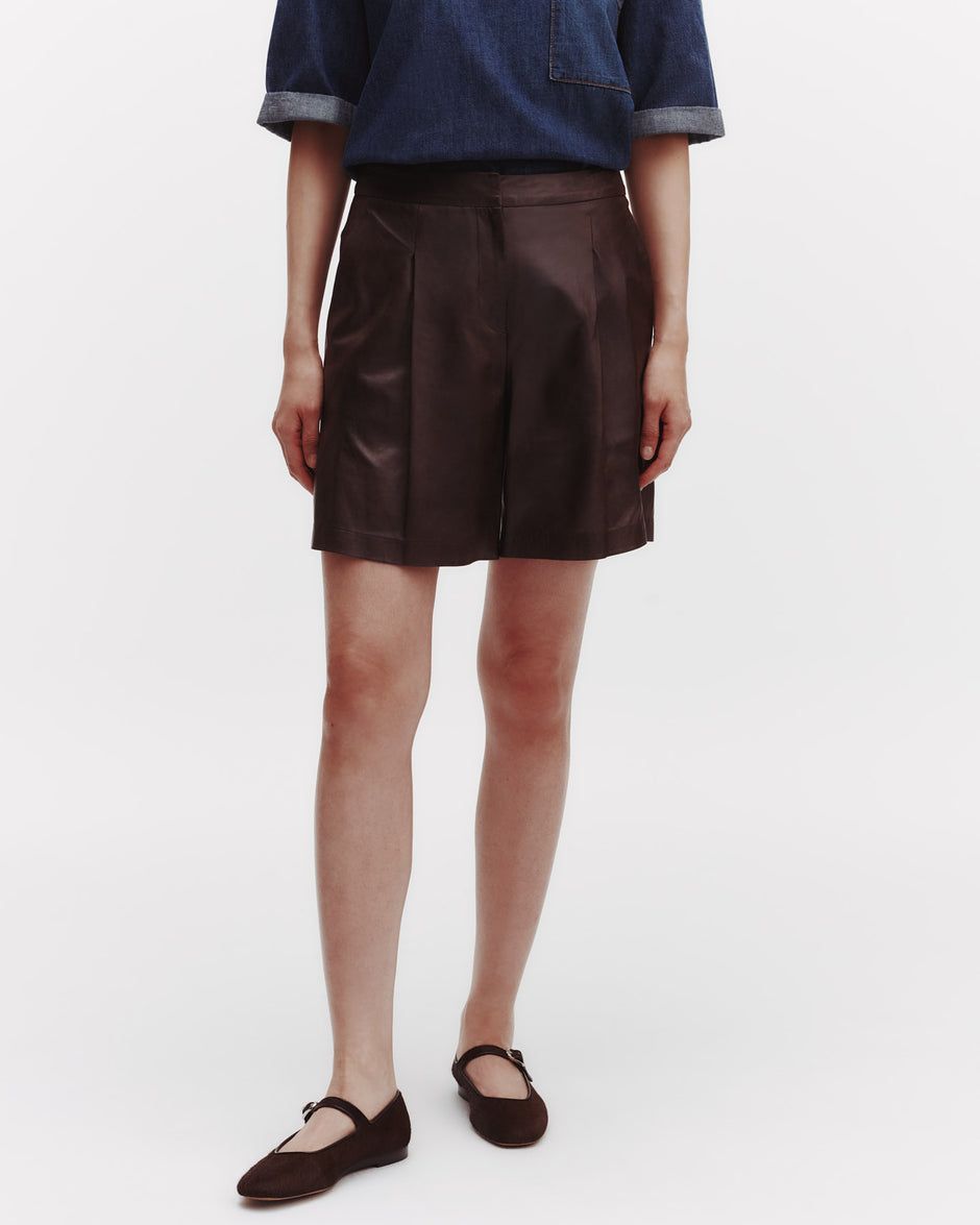 TWP Fudge Sully Short in Paper Leather view 1