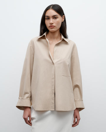 TWP Safari The Next Morning Shirt in Vintage Washed Poplin view 1