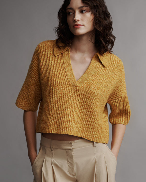 TWP Orange juice Tallulah Sweater in Cashmere view 1