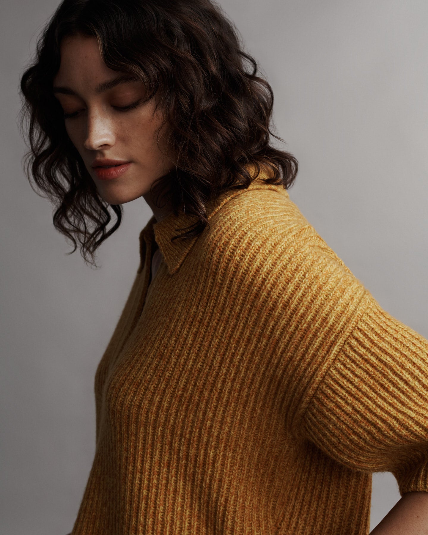 TWP Orange juice Tallulah Sweater in Cashmere view 2