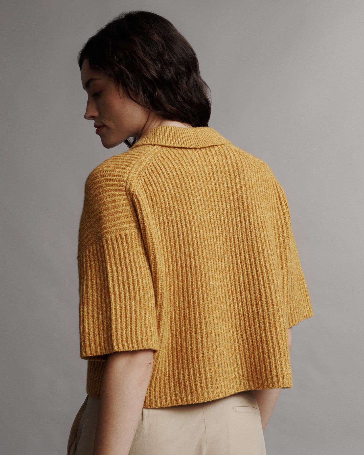 TWP Orange juice Tallulah Sweater in Cashmere view 3