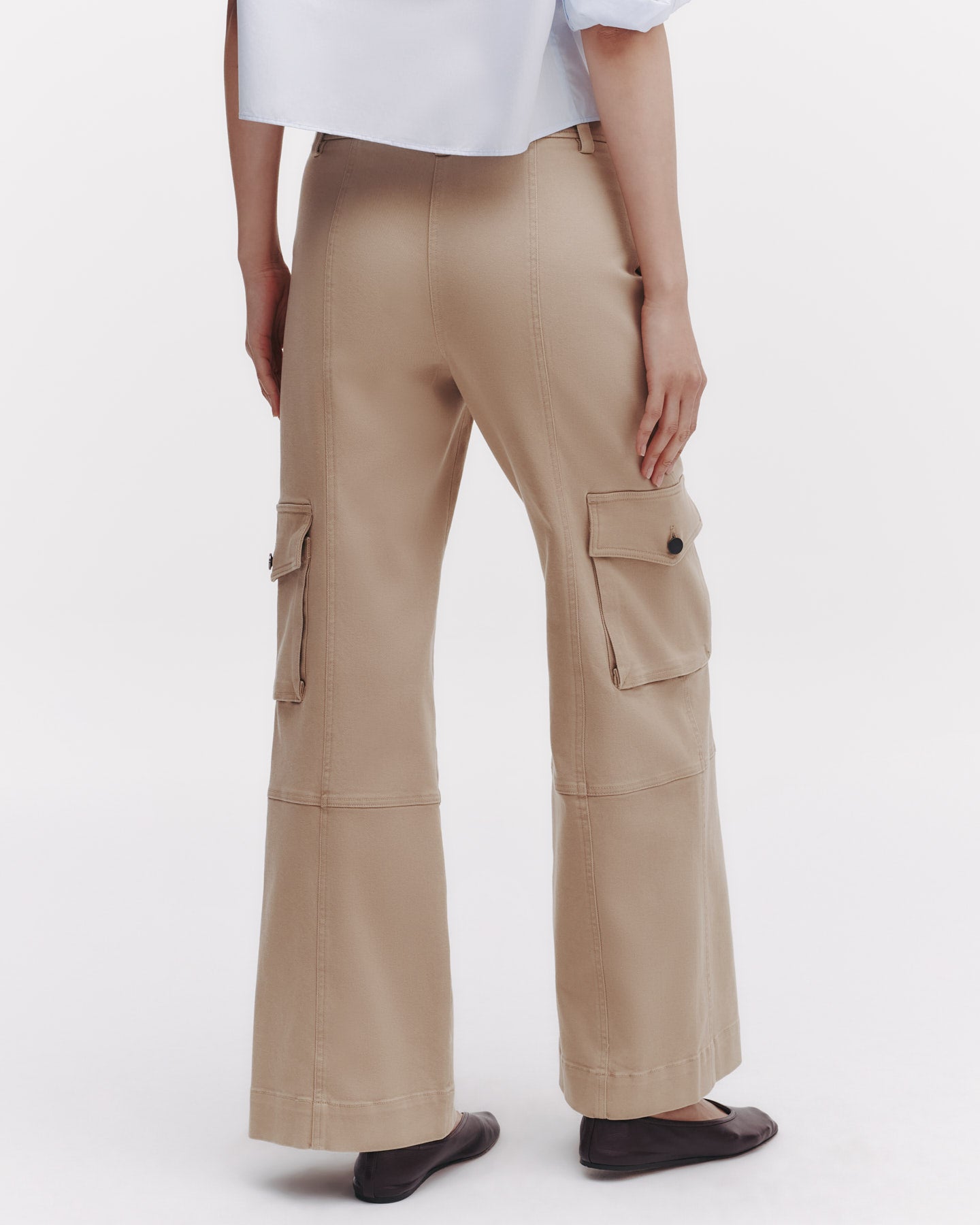 TWP Khaki Coop Pant with Cargo Pockets in Cotton Twill view 4