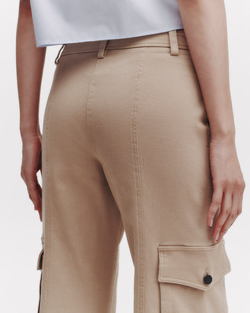 TWP Khaki Coop Pant with Cargo Pockets in Cotton Twill view 11