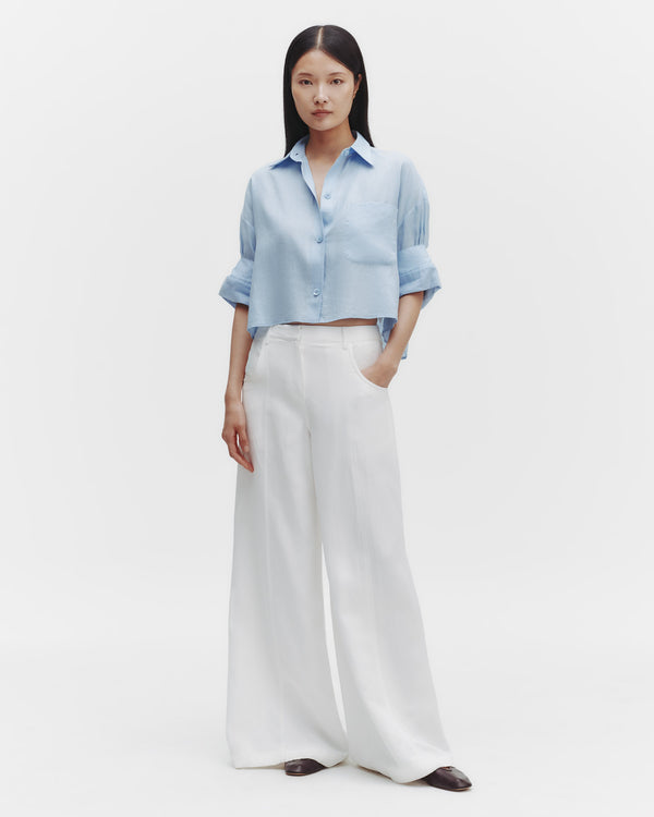 TWP Baby blue Next Ex Shirt in Delave Linen view 5