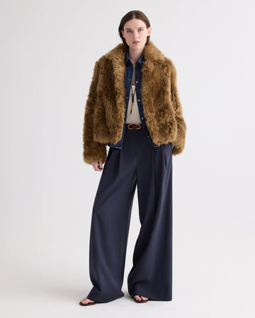 TWP Kangaroo Sylvia Jacket in Short-Hair Lamb Shearling view 3