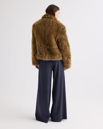 TWP Kangaroo Sylvia Jacket in Short-Hair Lamb Shearling view 5