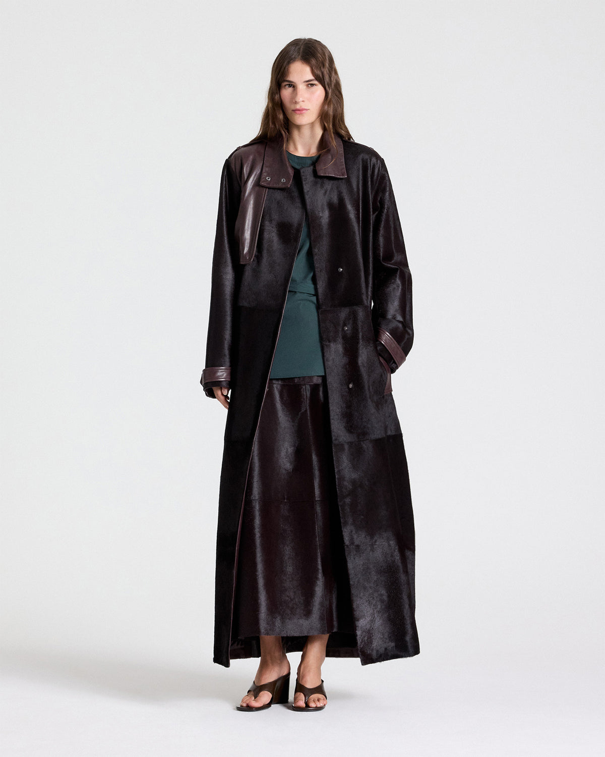 TWP Wine An Affair To Remember Coat in Ponyhair view 3