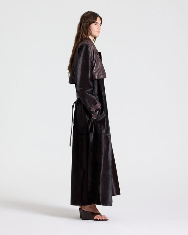 TWP Wine An Affair To Remember Coat in Ponyhair view 4
