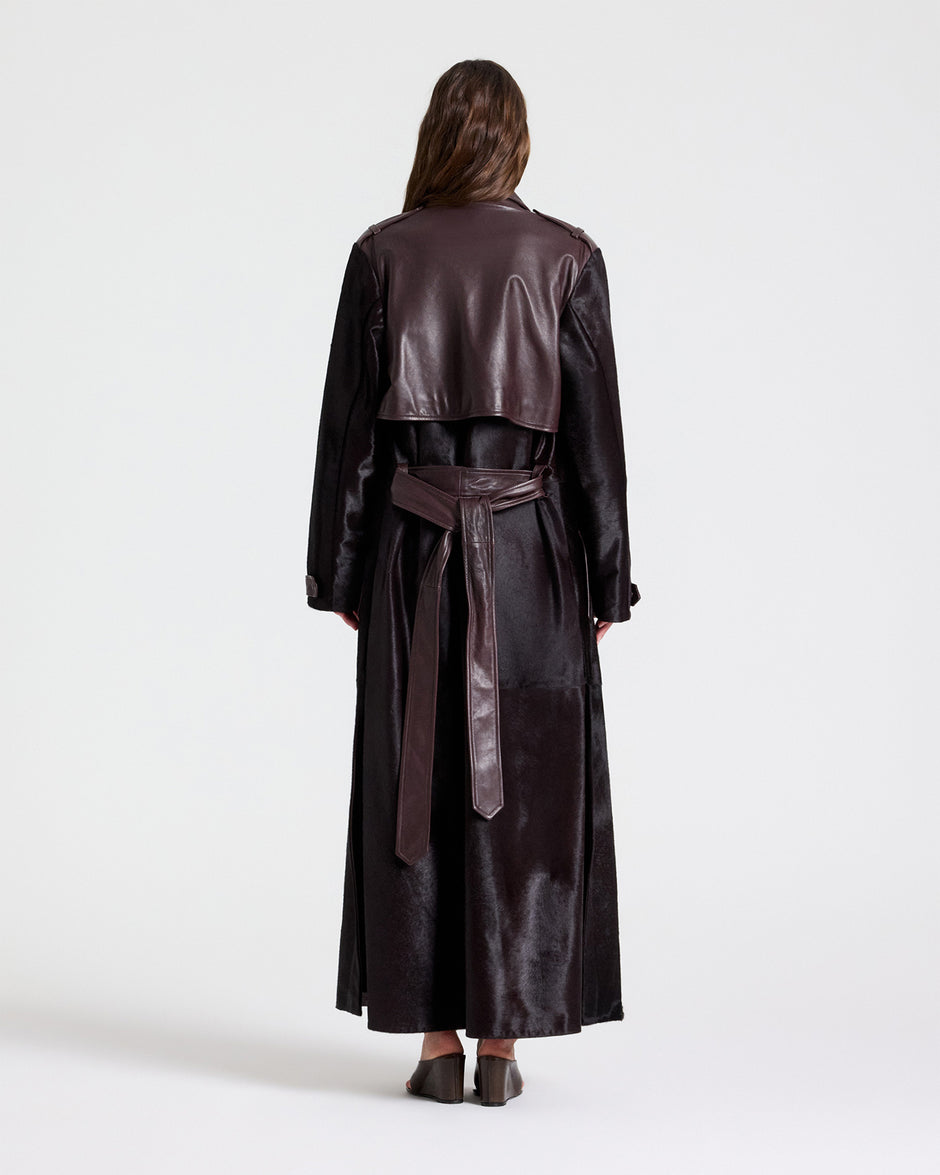 TWP Wine An Affair To Remember Coat in Ponyhair view 5