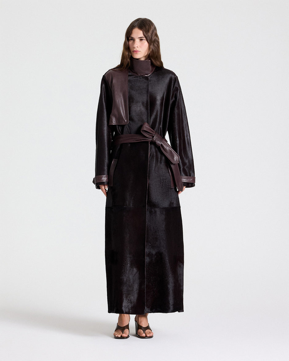 TWP Wine An Affair To Remember Coat in Ponyhair view 1
