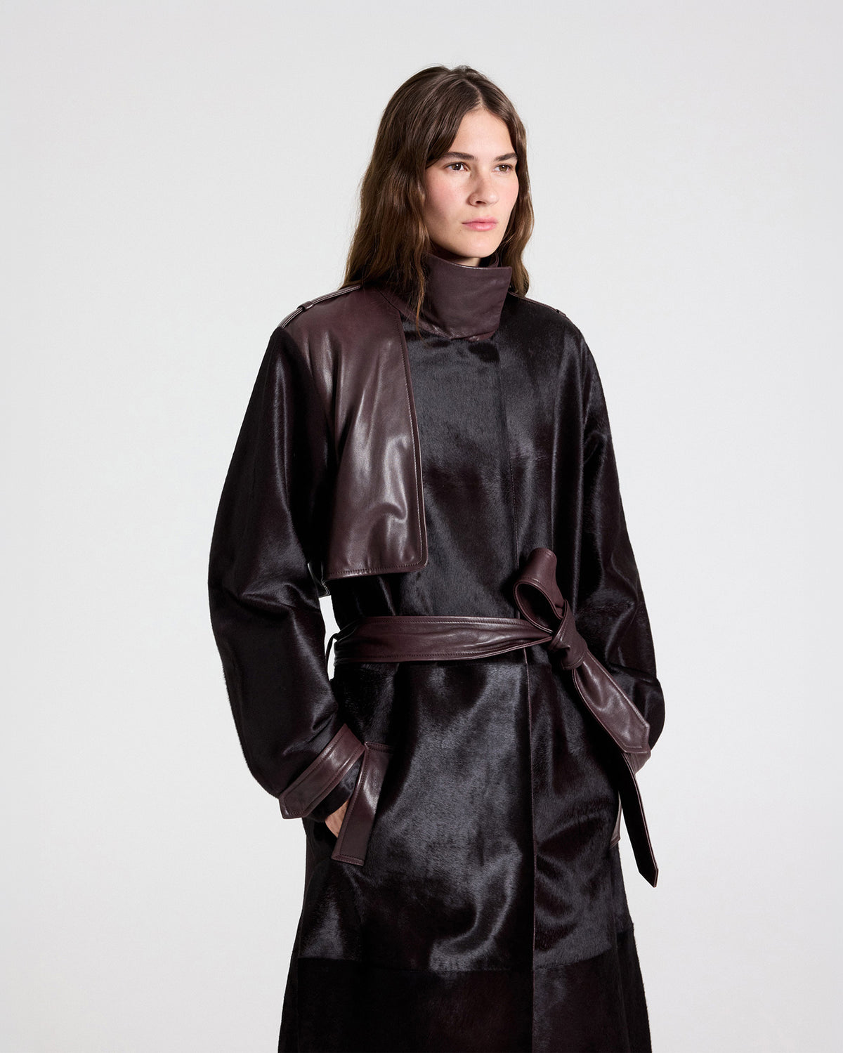 TWP Wine An Affair To Remember Coat in Ponyhair view 2
