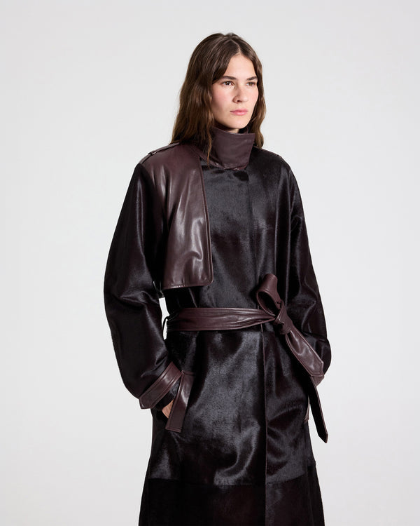 TWP Wine An Affair To Remember Coat in Ponyhair view 2