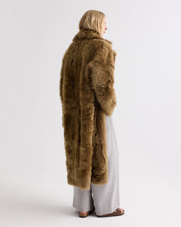 TWP Kangaroo Theodore Coat in Short-Hair Lamb Shearling view 5