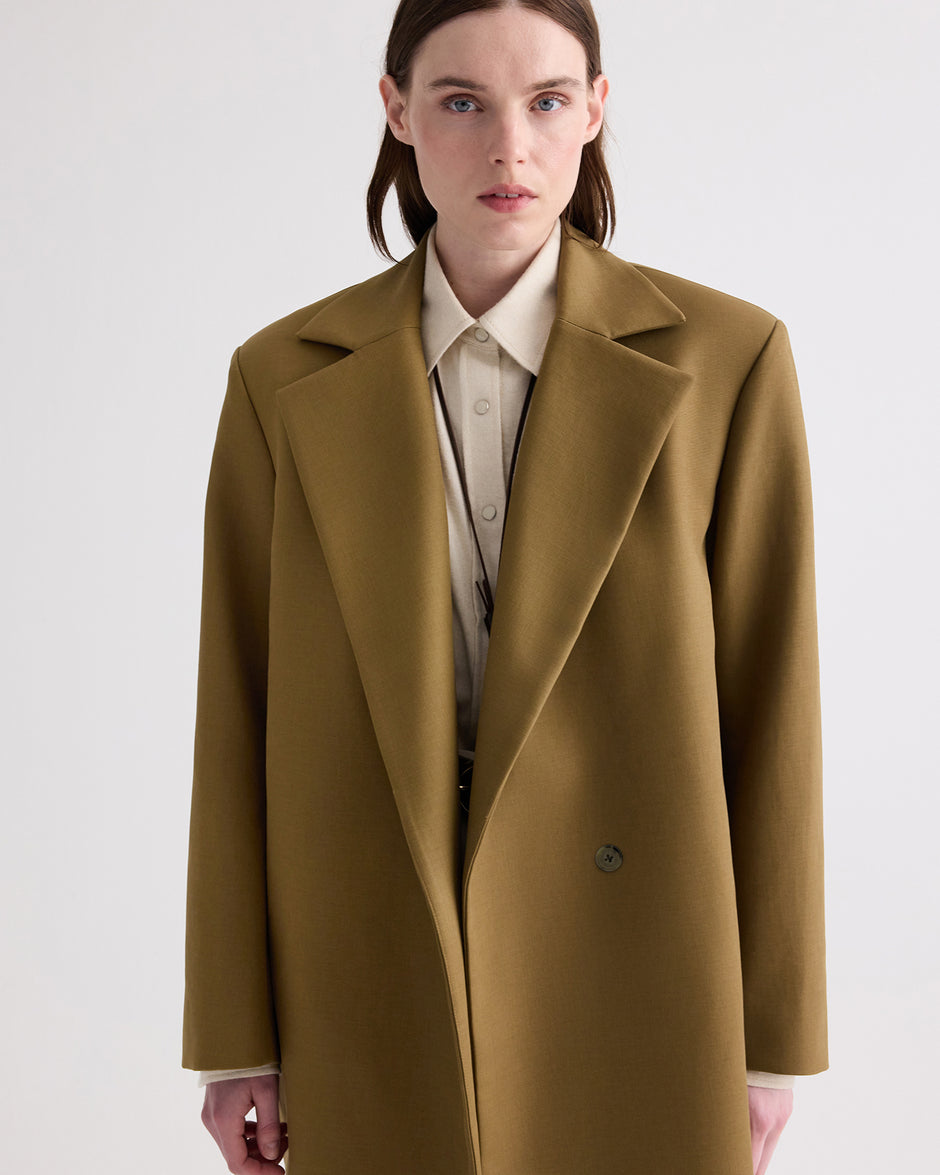 TWP Kangaroo Mikey Coat in Double Canvas view 1