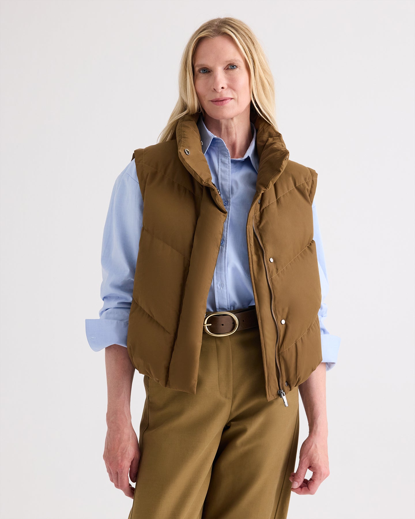 TWP Carafe Puffer Vest in Waterproof Canvas view 3