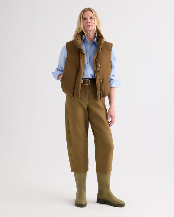 TWP Carafe Puffer Vest in Waterproof Canvas view 2