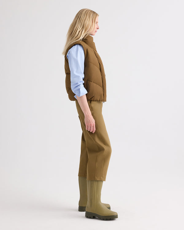 TWP Carafe Puffer Vest in Waterproof Canvas view 4