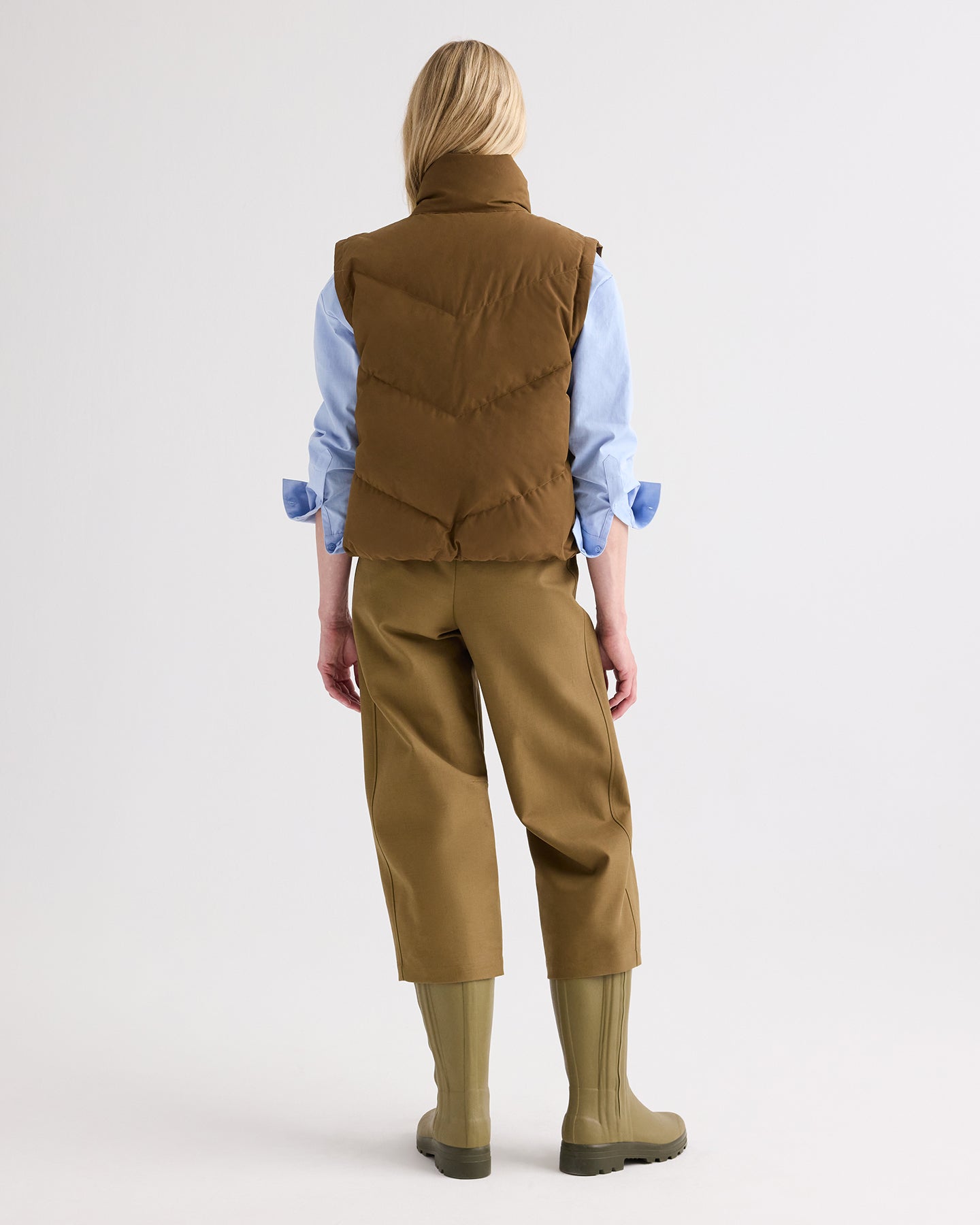 TWP Carafe Puffer Vest in Waterproof Canvas view 5
