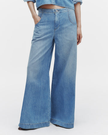 TWP Vintage wash Lulu Jean in Vintage Wash Denim view 1