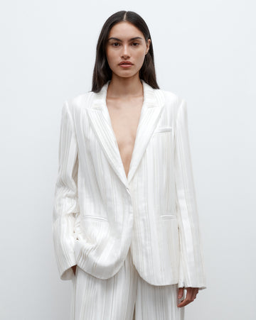 TWP Antique ivory Next Boyfriend in Crushed Silk Charmeuse view 2