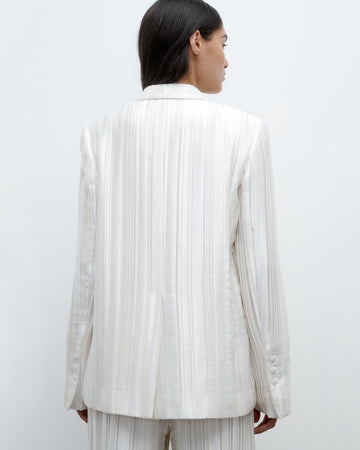 TWP Antique ivory Next Boyfriend in Crushed Silk Charmeuse view 5