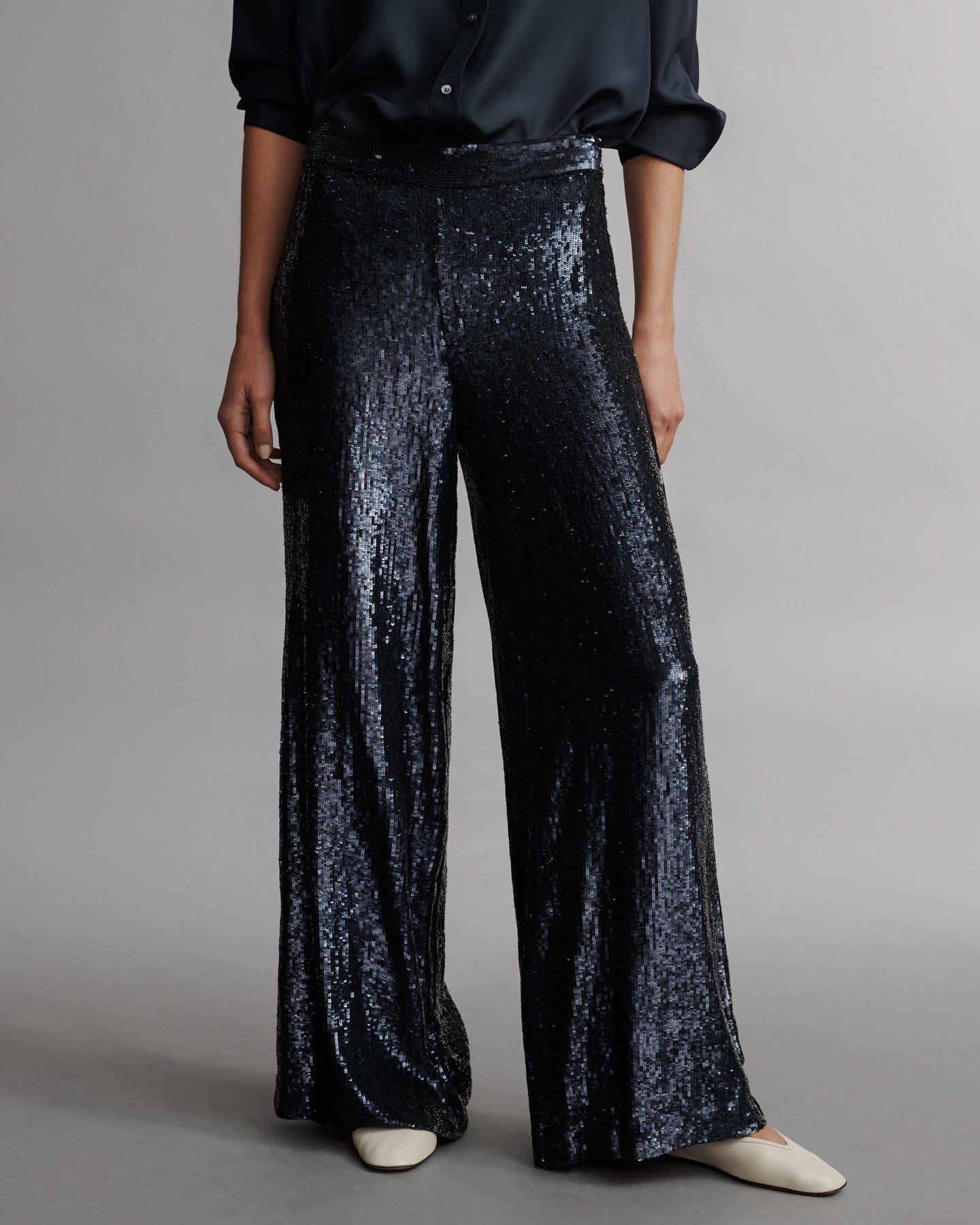 TWP Midnight Adieu Pant in Sequins view 4