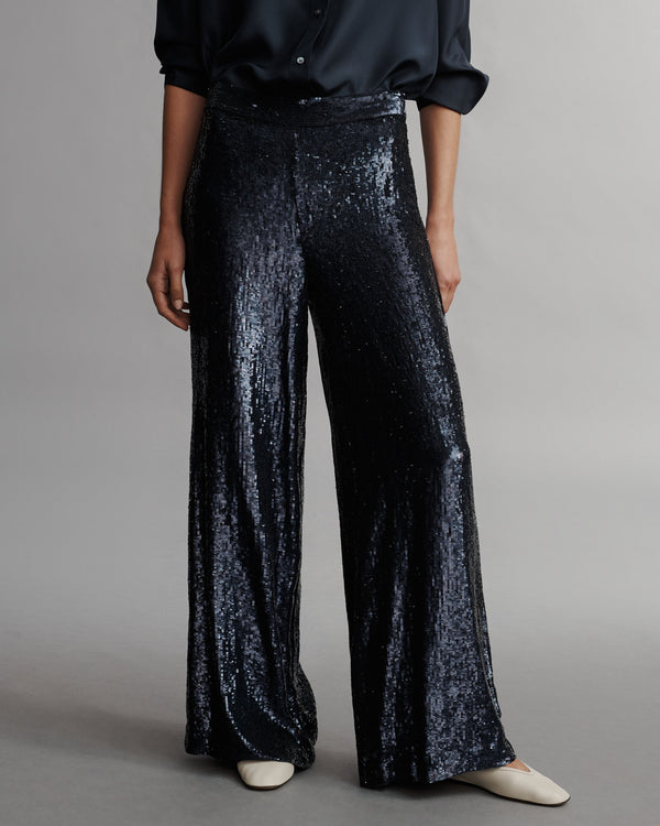 TWP Midnight Adieu Pant in Sequins view 4