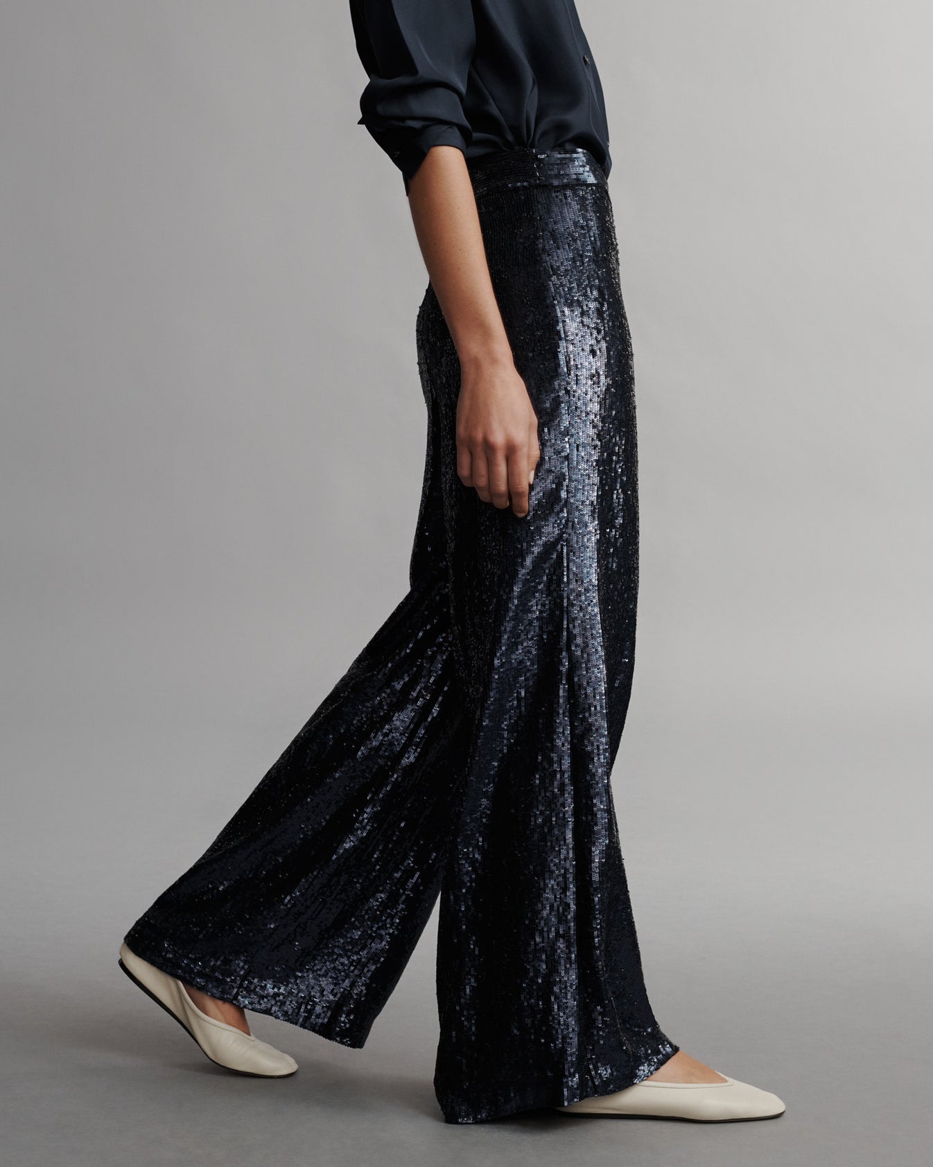 TWP Midnight Adieu Pant in Sequins view 5