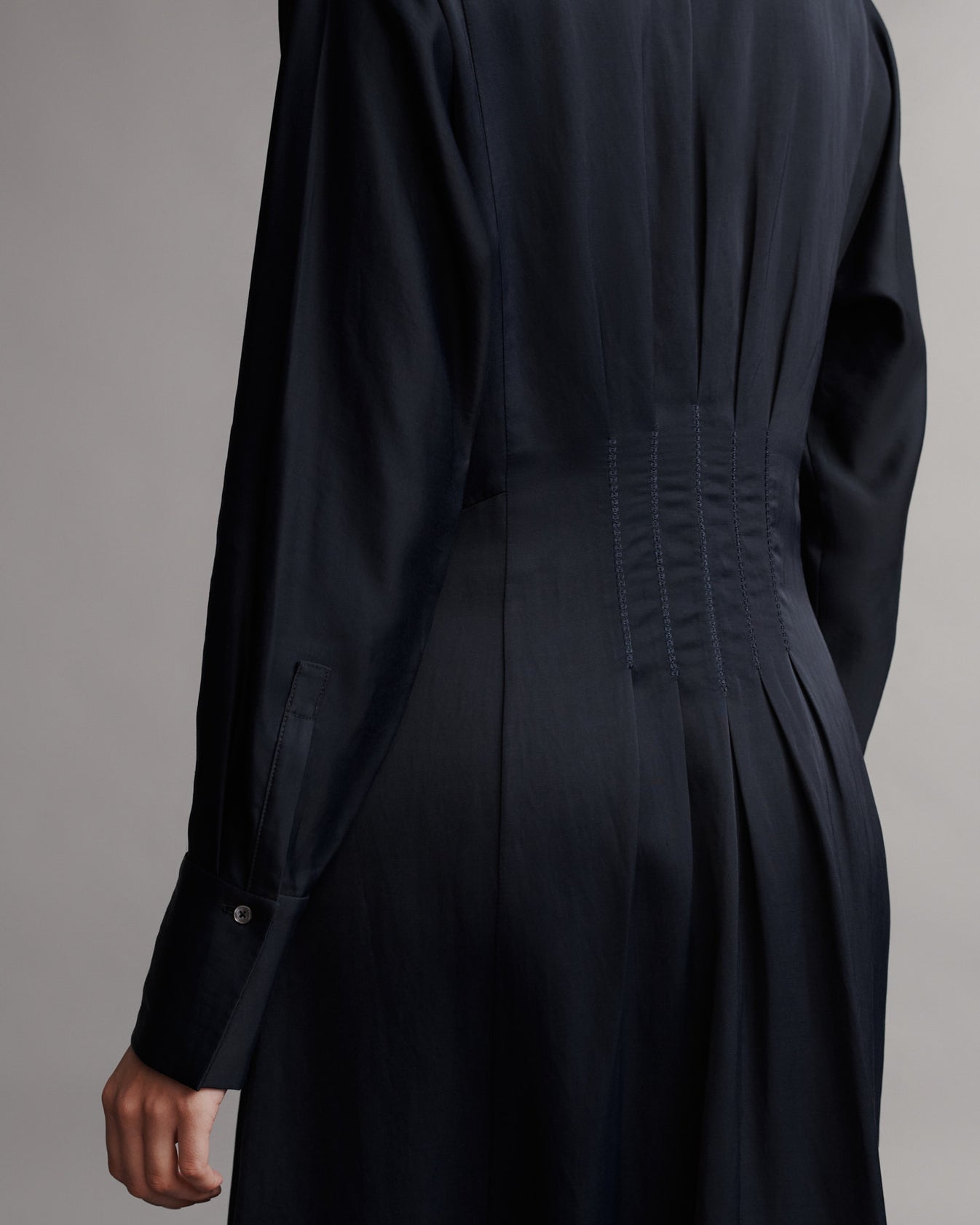TWP Midnight Main Street After Midnight Dress in Coated Viscose Linen view 5