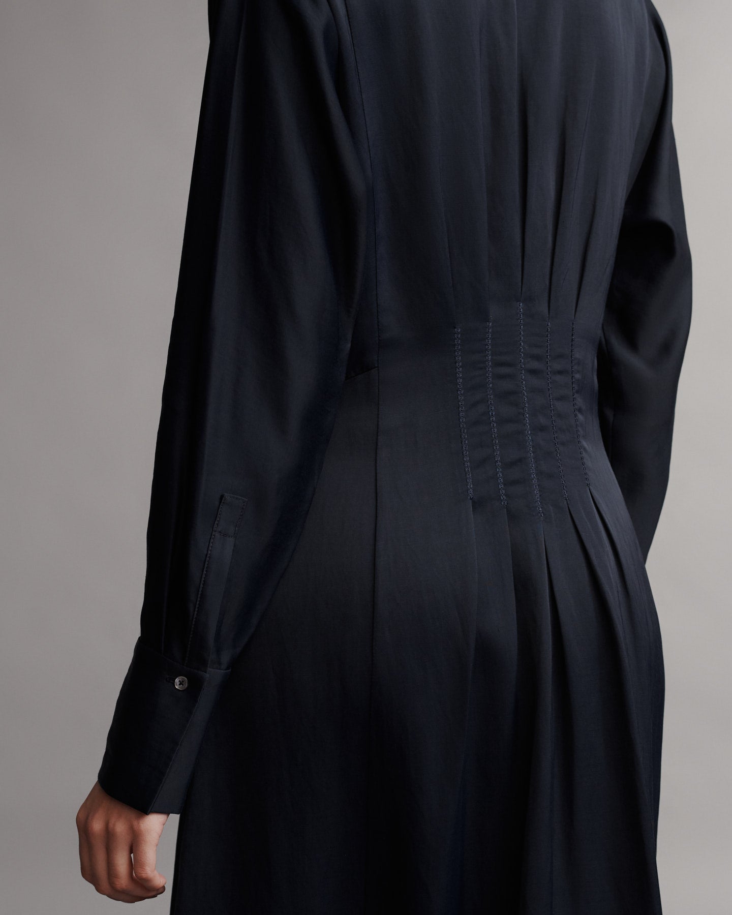 TWP Midnight Main Street After Midnight Dress in Coated Viscose Linen view 5
