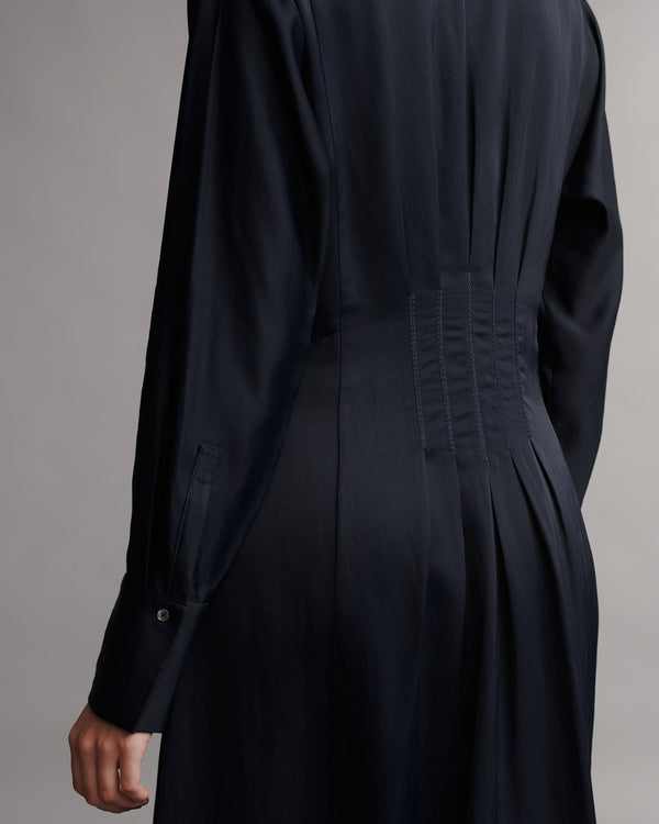 TWP Midnight Main Street After Midnight Dress in Coated Viscose Linen view 5