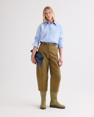 TWP Baby blue Big Joe Shirt in Double Skin Shirting view 2