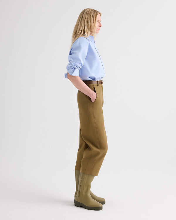 TWP Baby blue Big Joe Shirt in Double Skin Shirting view 3