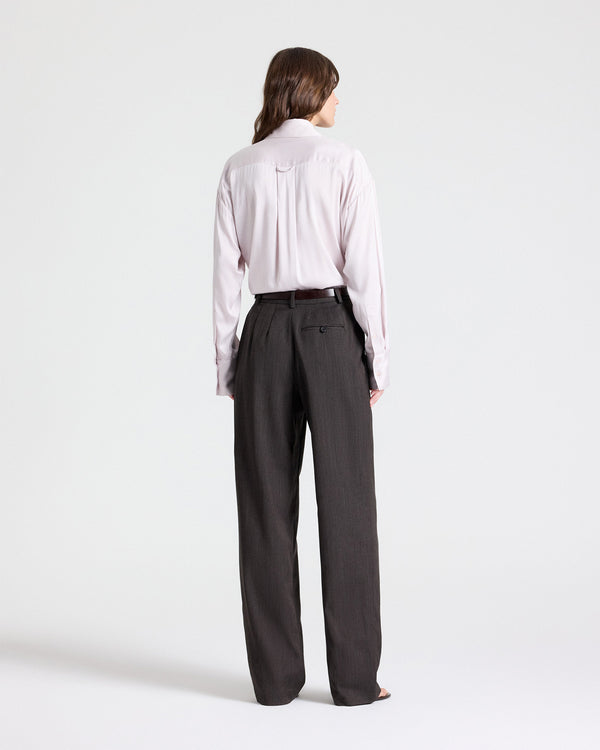 TWP Grey lilac Big Joe in Washed Silk Charmeuse view 5